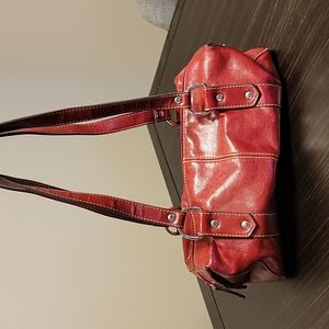 Villager red shoulder bag